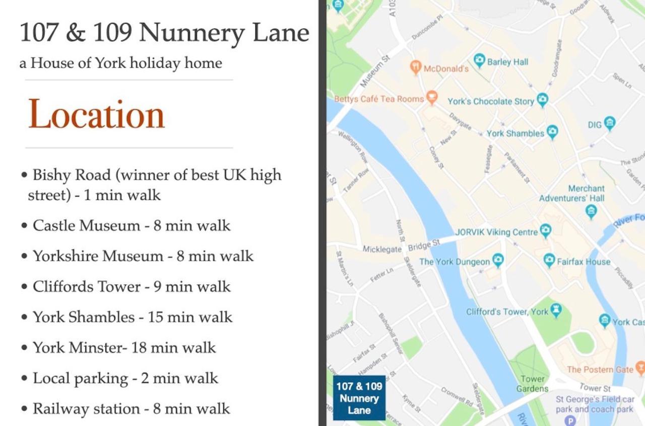 约克107 And 109 Nunnery Lane别墅 外观 照片